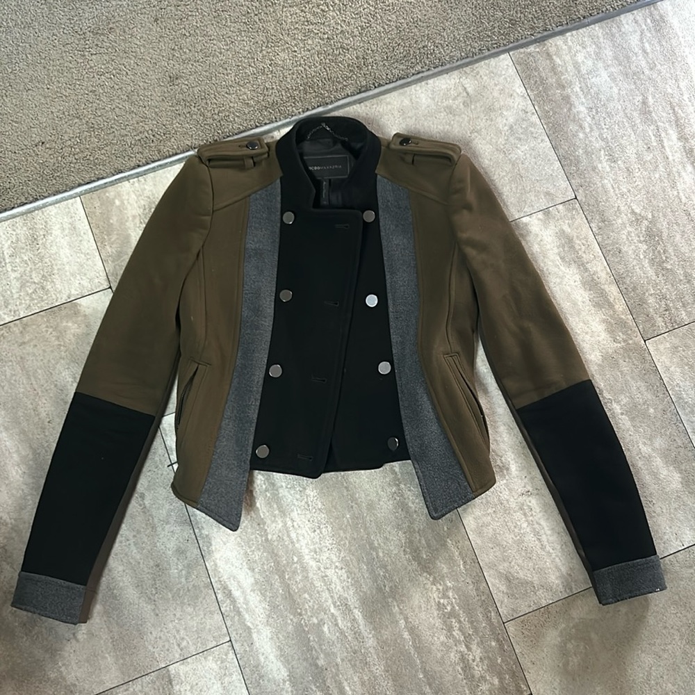 Very cool green, grey and black jacket